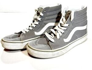 Vans High Top Lace up Unisex Sneakers 5.5W 4Men Grey/White